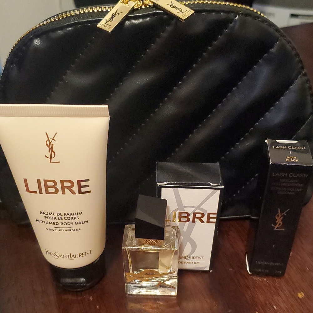 Yves Saint Laurent Black and Gold Perfume Set